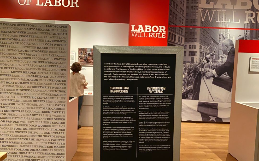 Amy’s Bread Workers Achieve Recognition at the Museum of the City of New York