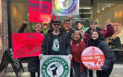 Starbucks Workers United comrade, Austin, Reinstated to Starbucks Ditmars with Full Backpay!